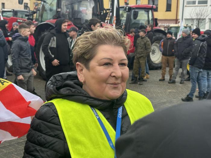 Jolanta Mitka, szefowa protestów rolniczych w regionie wieluńskim / fot.: Sławomir Rajch