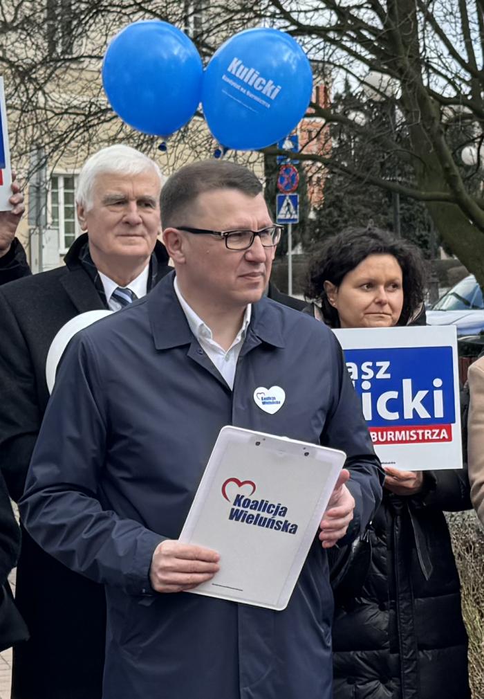 Tomasz Kulicki kandydat na burmistrza Wielunia fot.: Sławomir Rajch
