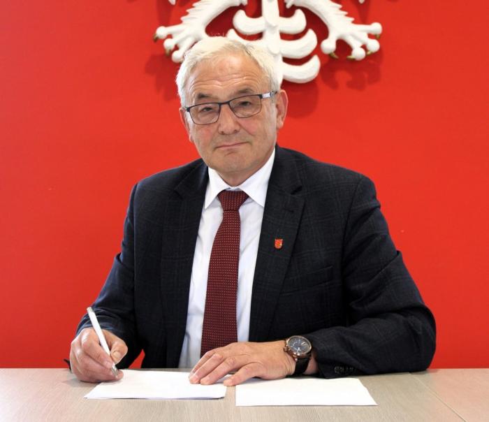 Marek Jednak wójt gminy Strzelce Wielkie