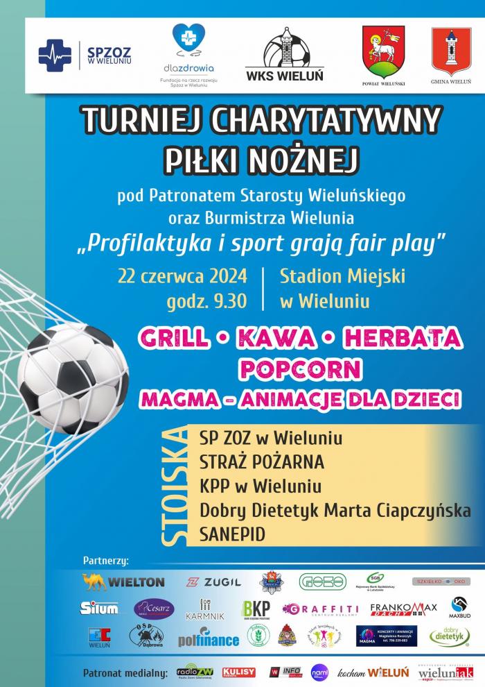Turniej Charytatywny Piłki Nożnej plakat