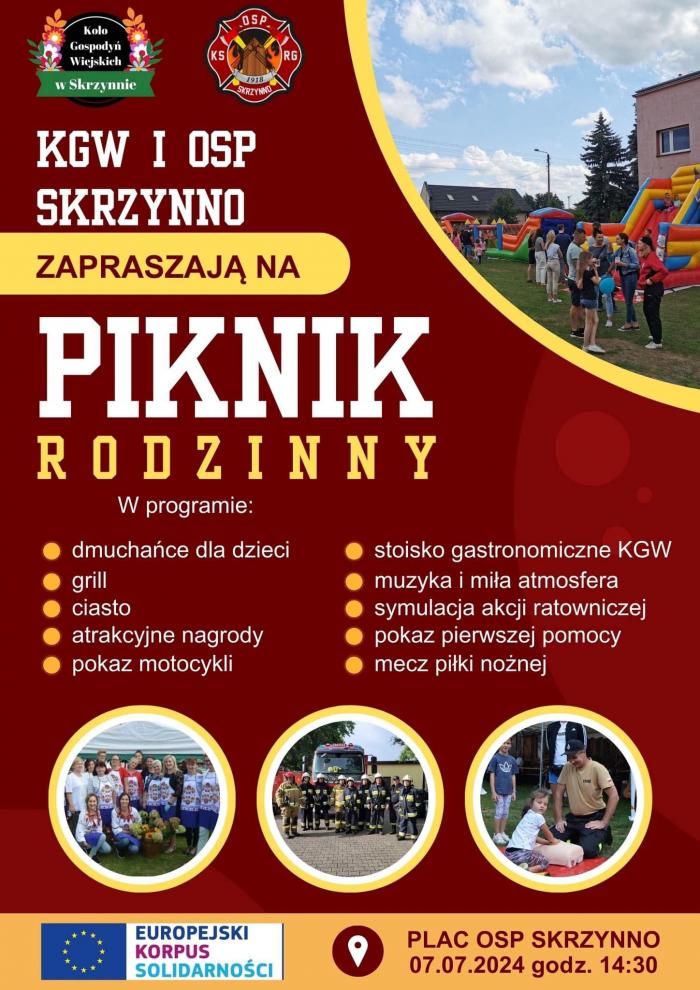 Piknik Rodzinny w Skrzynnie plakat