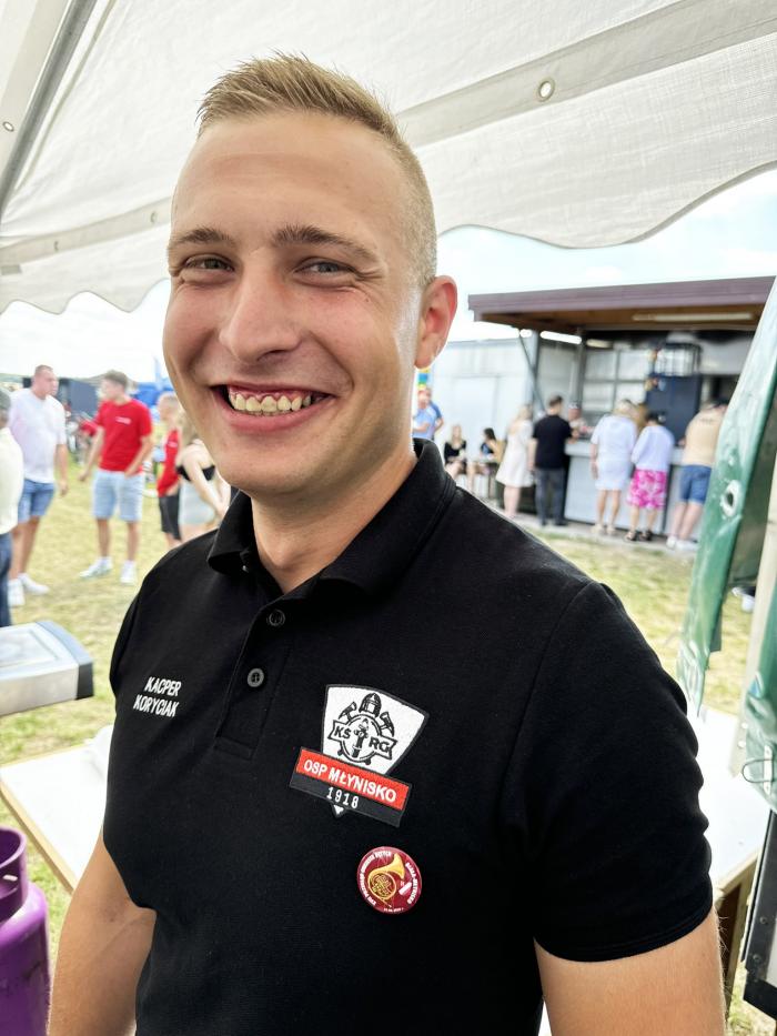 Kacper Koryciak, wiceprezes Ochotniczej Straży Pożarnej w Młynisku