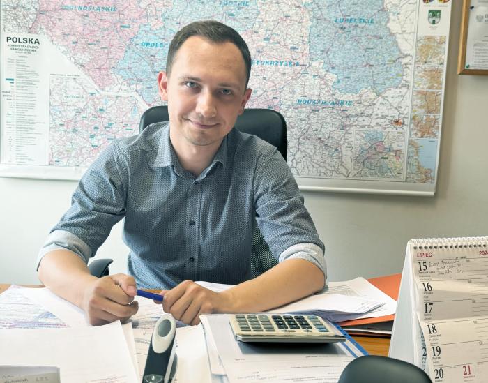 Damian Stępień zastępca wójta gminy Czarnożyły