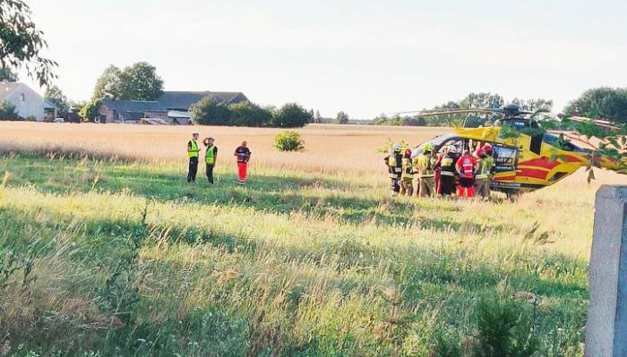 Zdjęcie z wypadku drogowego w Skrzynnie / fot.: Czytelnik portalu kulisy.net