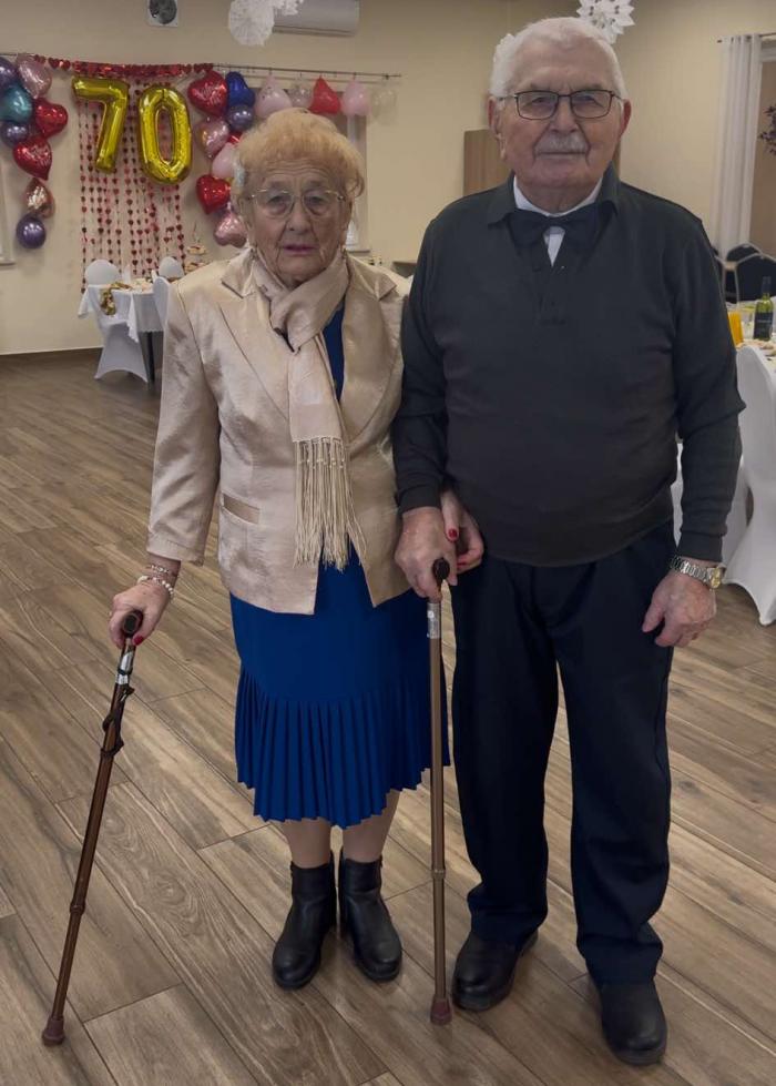 Irena i Feliks Wrona 70 lat po ślubie / fot.: Sławomir Rajch