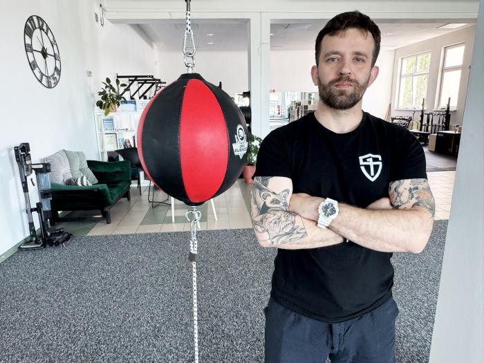 Rafał Kinast, trener personalny z Wielunia, właściciel studia Be Strong w Wieluniu / fot.: Sławomir Rajch