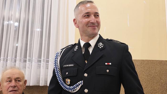 prezes OSP w Bieńcu Sebastian Wyrembak / fot.: Sławomir Rajch