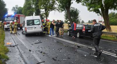Zdjęcie: wypadki kolizje Wieluń sygnale kulisy