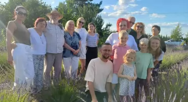 Lawendowy zakątek u Klaudii i Łukasza Dubasów w Małyszynie 