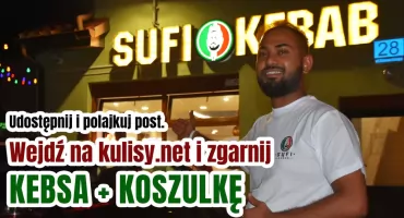 Sufi rozdaje kebaby i koszulki. Otwiera SUFI Kebab w Wieluniu