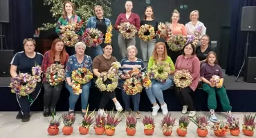 Jesienne warsztaty artystyczno - florystyczne w Wierzchlesie 