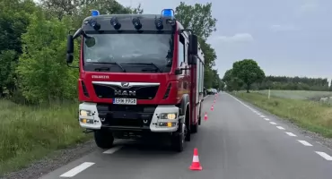 Wypadek na drodze - 11-letnia rowerzystka potrącona przez samochód
