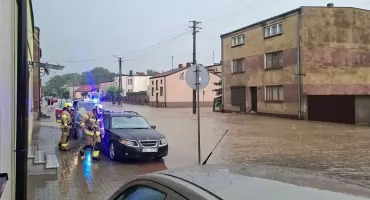 Gwałtowna nawałnica doprowadziła do licznych interwencji w gminie Działoszyn