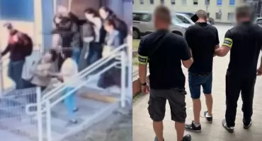 Brutalny atak na schodach dworca! 41-latek kopnął kobietę w głowę