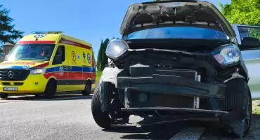 Wypadek w Rudzie pod Wieluniem. Seniorka w szpitalu