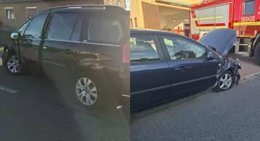 Wypadek w Ostrówku - obydwie kierujące trafiły do szpitala