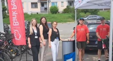 Rowerowy przegląd dla klientów banku Pekao w Działoszynie