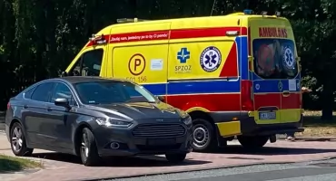 Potrącenie rowerzystki na ulicy Traugutta w Wieluniu 