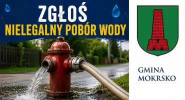 Wójt gminy Mokrsko pyta kto ma wiedzę o bezprawnym poborze wody
