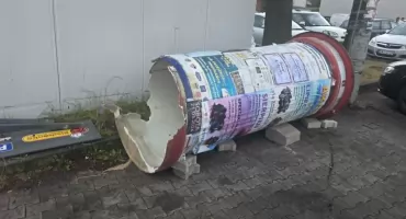 Za blisko i łup w słup. Kolizja w Wieluniu