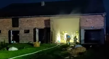 Pożar w Dalachowie: Piorun uderzył w stodołę 