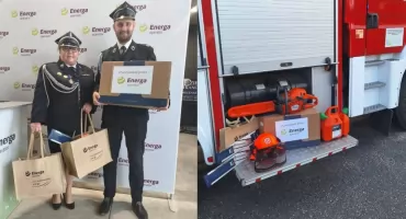 Cenne wsparcie dla jednostki OSP z Węglewic - trafiła do nich nowa pilarka elektryczna