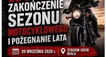 XVIII Zakończenie Sezonu Motocyklowego w Białej. Parada, pokazy i muzyka na stadionie GOSiR