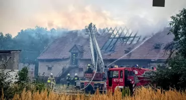 Ogień pojawił się na poddaszu. Pożar w Gorzowie Śląskim 