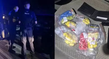 Niespodziewany finał policyjnej kontroli na drodze - w aucie znaleziono narkotyki, dwie osoby zatrzymane