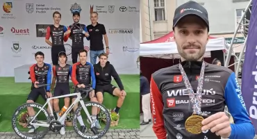 Adam Kuś the best. Kolarz Wieluń-Baumatech wicemistrzem Polski