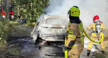 Pożar auta w Zielęcinie