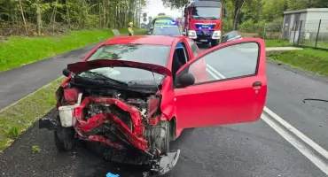 Wypadek drogowy w Pajęcznie