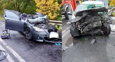 Śmierć na drodze... Czołówka dwóch aut, 77-latek nie żyje